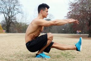 pistol squat knee and ankle support